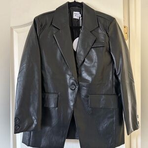 Princess Polly Jocelyn Leather Blazer Jacket